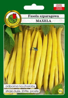 FASOLA SZPARAGOWA ŻÓŁTA KARŁOWA MAXELA NASIONA 50g PNOS