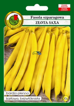 FASOLA SZPARAGOWA ŻÓŁTA KARŁOWA ZŁOTA SAXA 30g PNOS