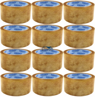 SMART TAŚMA PAKOWA KLEJĄCA 48/66 SOLVENT KAUCZUK 12 SZT