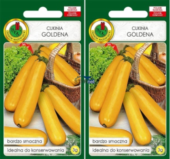 PNOS CUKINIA DYNIA GOLDENA ŻÓŁTA NASIONA CUKINII 2 SZTUKI
