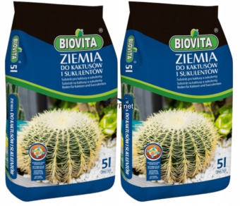 BIOVITA PODŁOŻE ZIEMIA DO KAKTUSÓW SUKULENTÓW 2x5L