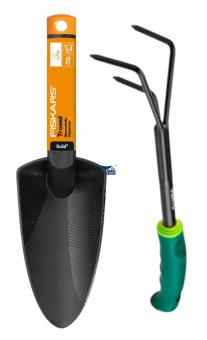 FISKARS ŁOPATKA OGRODOWA DO SADZENIA SZEROKA VERTO PAZURKI GRABKI 
