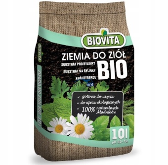 BIOVITA ZIEMIA GOTOWE PODŁOŻE DO WYSIEWU UPRAWY ZIÓŁ 10L