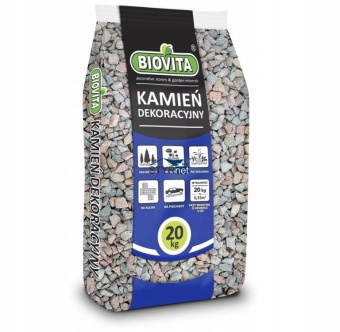 BIOVITA GRYS KAMIEŃ OZDOBNY PORFIR 8-16MM 20kg 