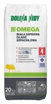 DOLINA NIDY BIAŁA GŁADŹ SZPACHLOWA OMEGA 20KG