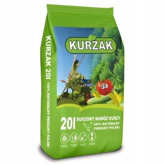 BIOVITA KURZAK SUSZONY NATURALNY OBORNIK NAWÓZ KURZY 20L