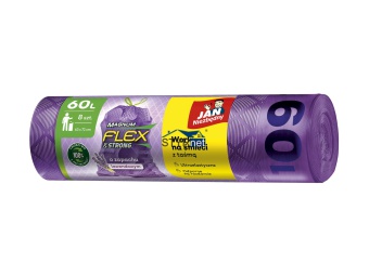 JAN NIEZBĘDNY WORKI NA ŚMIECI MAGNUM FLEX 60L 8szt