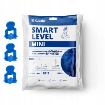 KUBALA 1812 KLIPSY 1MM MINI SMART LEVEL 100 SZTUK