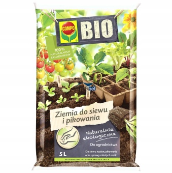 COMPO ZIEMIA PODŁOŻE BIO DO SIEWU I PIKOWANIA 5L