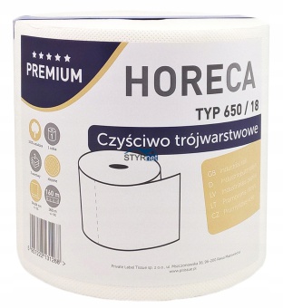 HORECA CZYŚCIWO PAPIEROWE TYP 650/18 RĘCZNIK 160M