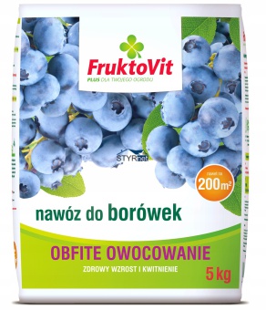 FRUKTOVIT NAWÓZ DO BORÓWEK KWAŚNOLUBNYCH OWOCE 5KG