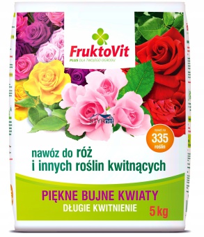 FRUKTOVIT NAWÓZ DO RÓŻ I KRZEWÓW KWITNĄCYCH 5KG