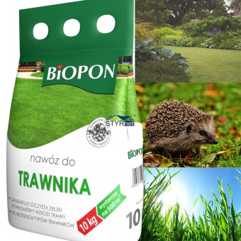 BIOPON NAWÓZ GRANULAT DO TRAWNIKA TRAWY AZOT 10KG