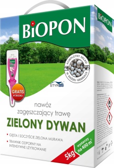 BIOPON NAWÓZ ZAGĘSZCZAJĄCY TRAWĘ ZIELONY DYWAN 5KG