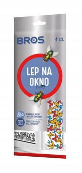 BROS LEP NA MUSZKI OWOCÓWKI I MUCHY NA OKNO 4-PAK