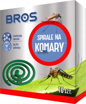 BROS SPIRALA ODSTRASZAJĄCA KOMARY 10szt