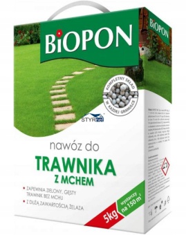 BIOPON NAWÓZ WIELOSKŁADNIKOWY DO TRAW Z MCHEM 5KG