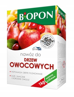 BIOPON NAWÓZ DO DRZEW OWOCOWYCH GRANULAT 1KG