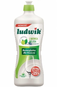 PŁYN DO MYCIA NACZYŃ LUDWIK MELISA LIMONKOWY 0,9 l