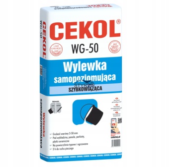 CEKOL WG-50 WYLEWKA SAMOPOZIOMUJĄCA 3-50mm 20kg