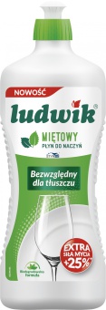 PŁYN DO MYCIA NACZYŃ LUDWIK MIĘTA 0,9L