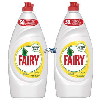 ZESTAW FAIRY PŁYN DO NACZYŃ CYTRYNA 2SZT. 900ML