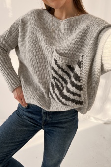 Sweter Ami grey