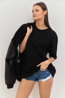 Oversize T-shirt Cotton black