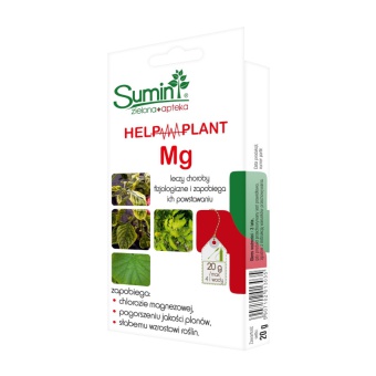 HELP PLANT MG - zapobiega chlorozie magnezowej, pogorszeniu jakości plonów, słabemu wzrostowi roślin 20 g SUMIN