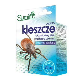 SHOT koncentrat do zwalczania kleszczy w ogrodzie 20 ml SUMIN