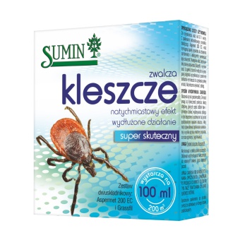 SHOT koncentrat do zwalczania kleszczy w ogrodzie 100 ml SUMIN