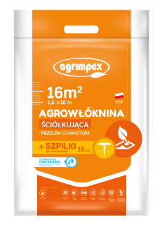 Agrowłóknina ściółkująca Agro-Marina czarna 1,6x10 50g+18 szpilek zestaw