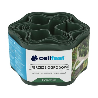 Obrzeże ogrodowe 10 cm x 9 m ciemnozielone Cellfast
