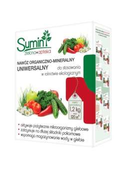 NAWÓZ ORGANICZNO-MINERALNY GRANULOWANY uniwersalny 1,2 kg SUMIN 
