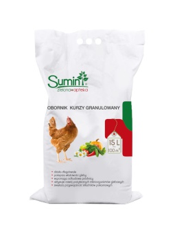 OBORNIK KURZY GRANULOWANY - NAWÓZ NATURALNY 15 l SUMIN
