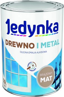 Jedynka Drewno i Metal Mat Brązowy