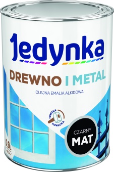 Jedynka Drewno i Metal Mat Czarny 