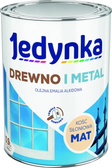 Jedynka Drewno i Metal Mat Kość Słoniowa 