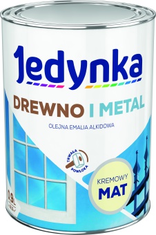 Jedynka Drewno i Metal Mat Kremowy