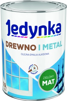 Jedynka Drewno i Metal Mat Zielony