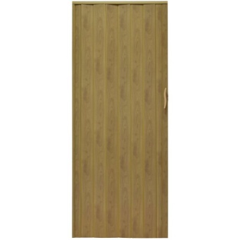 Drzwi harmonijkowe 001P JASNY DĄB MAT G - 90 cm